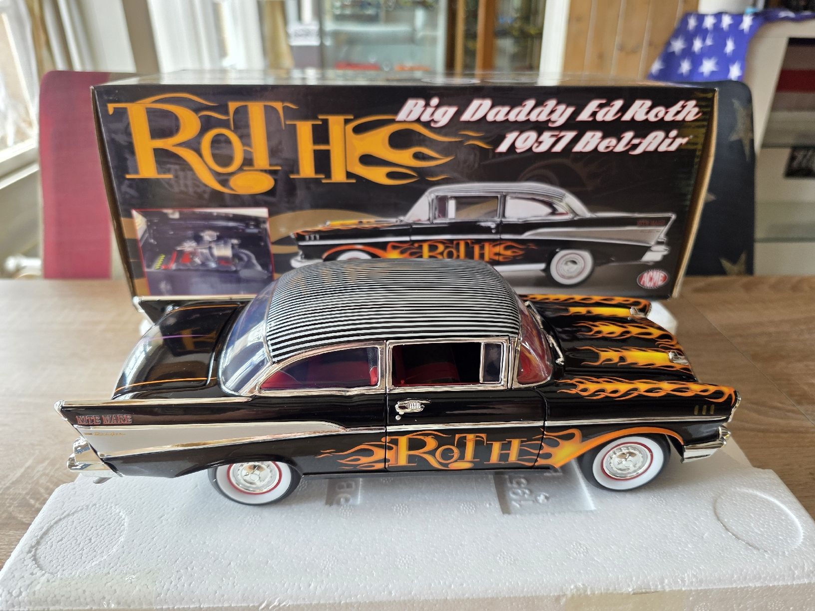 Chevrolet Modellini d'auto: 57'Chevy Bel Air Hot Rod 1:18 – Usato da Goldingen venduto da Muscle_Cars84 4