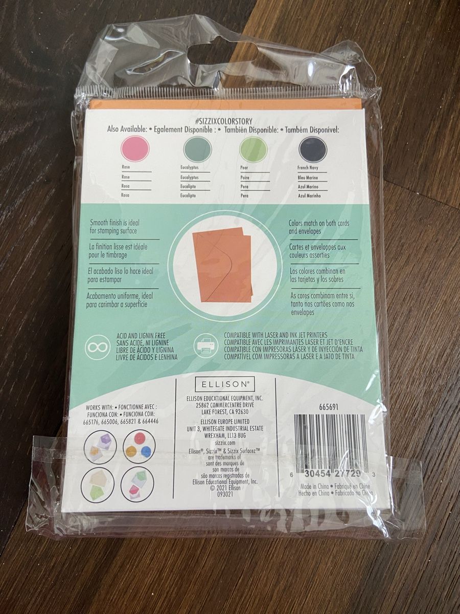 Sizzix Carta: Sizzix Karten und Couvert-Set – Nuovo e nell'imballaggio originale da Zürich venduto da Sunset69 2