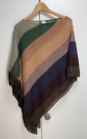 Schumacher Cape Damen - mit Mohair, Wolle & Leder