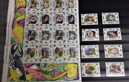 Internationale Briefmarken THEMA-Sammlung  "FISCHE DER WELT"