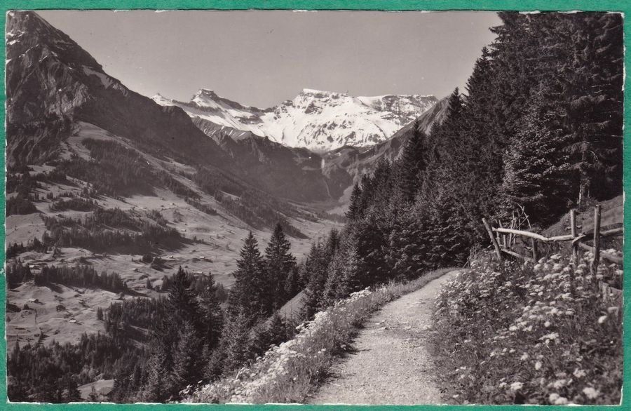 Cartoline postali: Adelboden, Hörnliweg, um 1945 – Usato da Frauenfeld venduto da POML