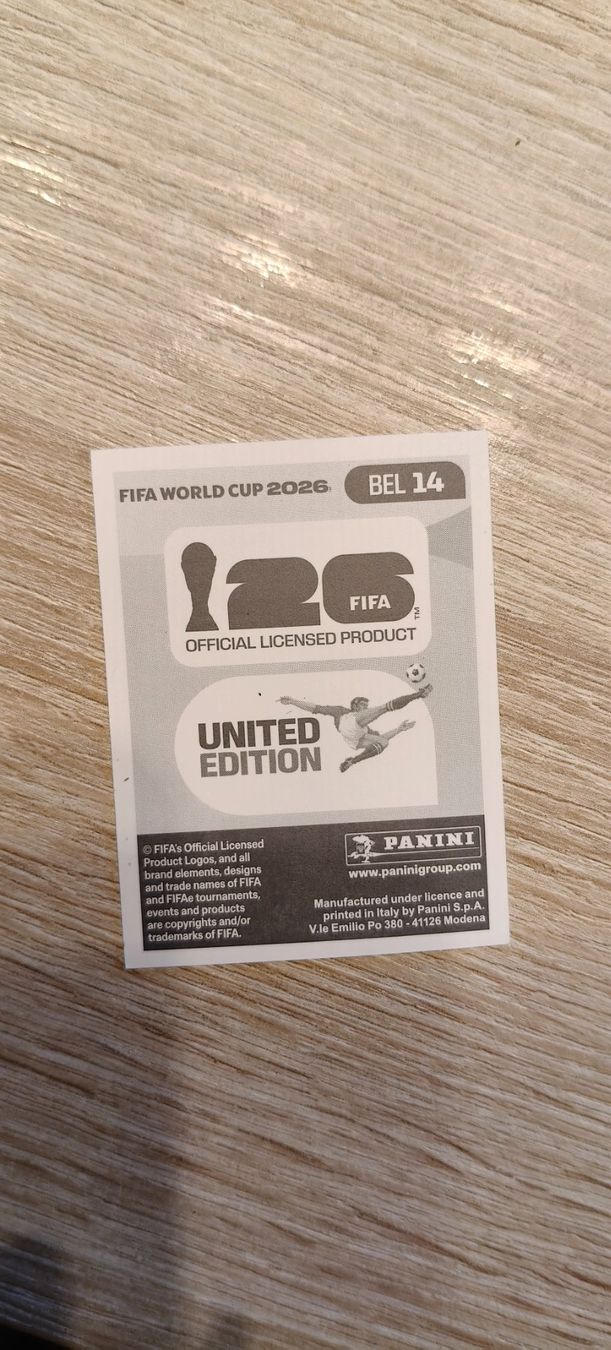 Panini Carte collezionabili: FIFA World Cup 2026 / BEL 14 – Nuovo (secondo la descrizione) da Plan-les-Ouates venduto da col_vq9g 1