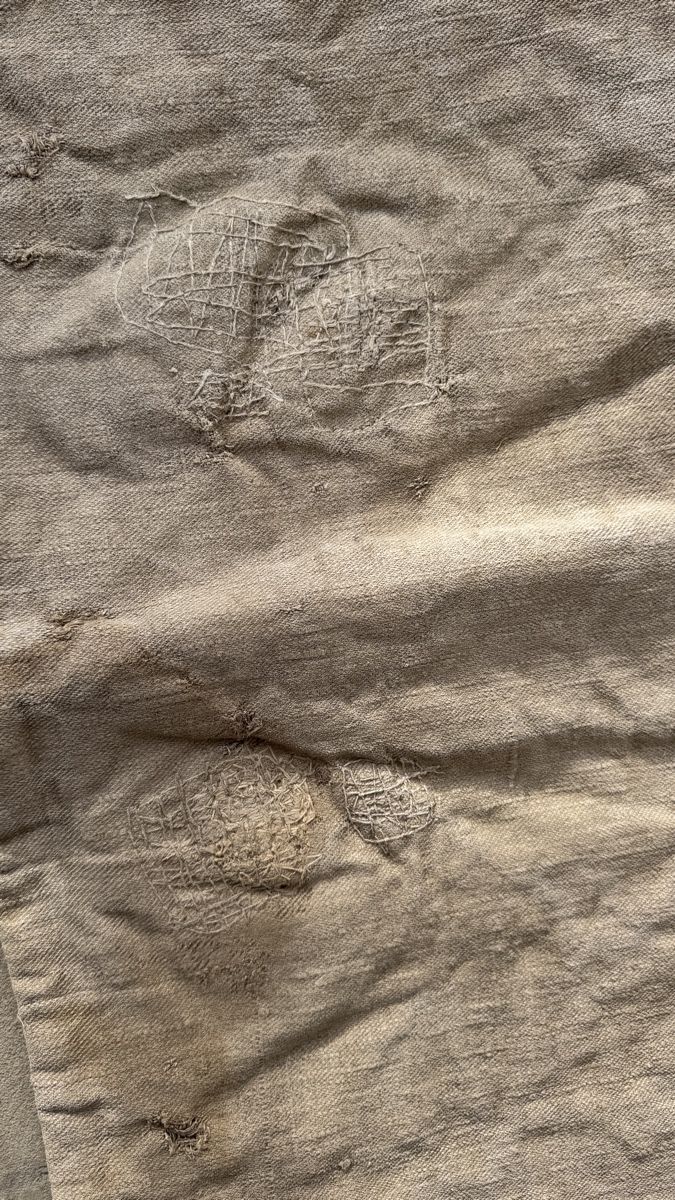 Alle Dekorationen: Alter Mehlsack F.Luchsinger Müller Schwanden 1899  – Gebraucht aus Weesen von  1