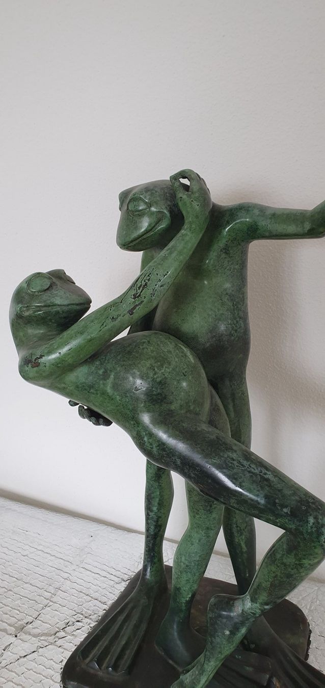 Statuette: Bronce Figur Frosch – Usato da Greppen venduto da hploetscher 2