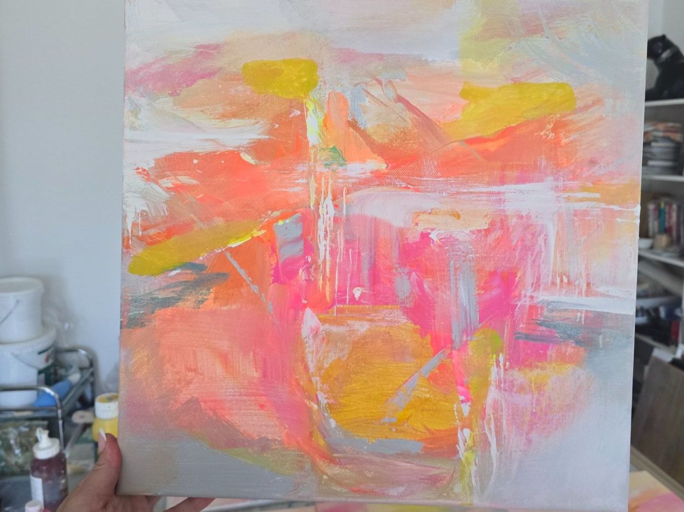 Dipinti: Original Neongemälde auf Leinwand 40 cm, Unikat!!! – Nuovo e nell'imballaggio originale da Beinwil am See venduto da Superchance 1