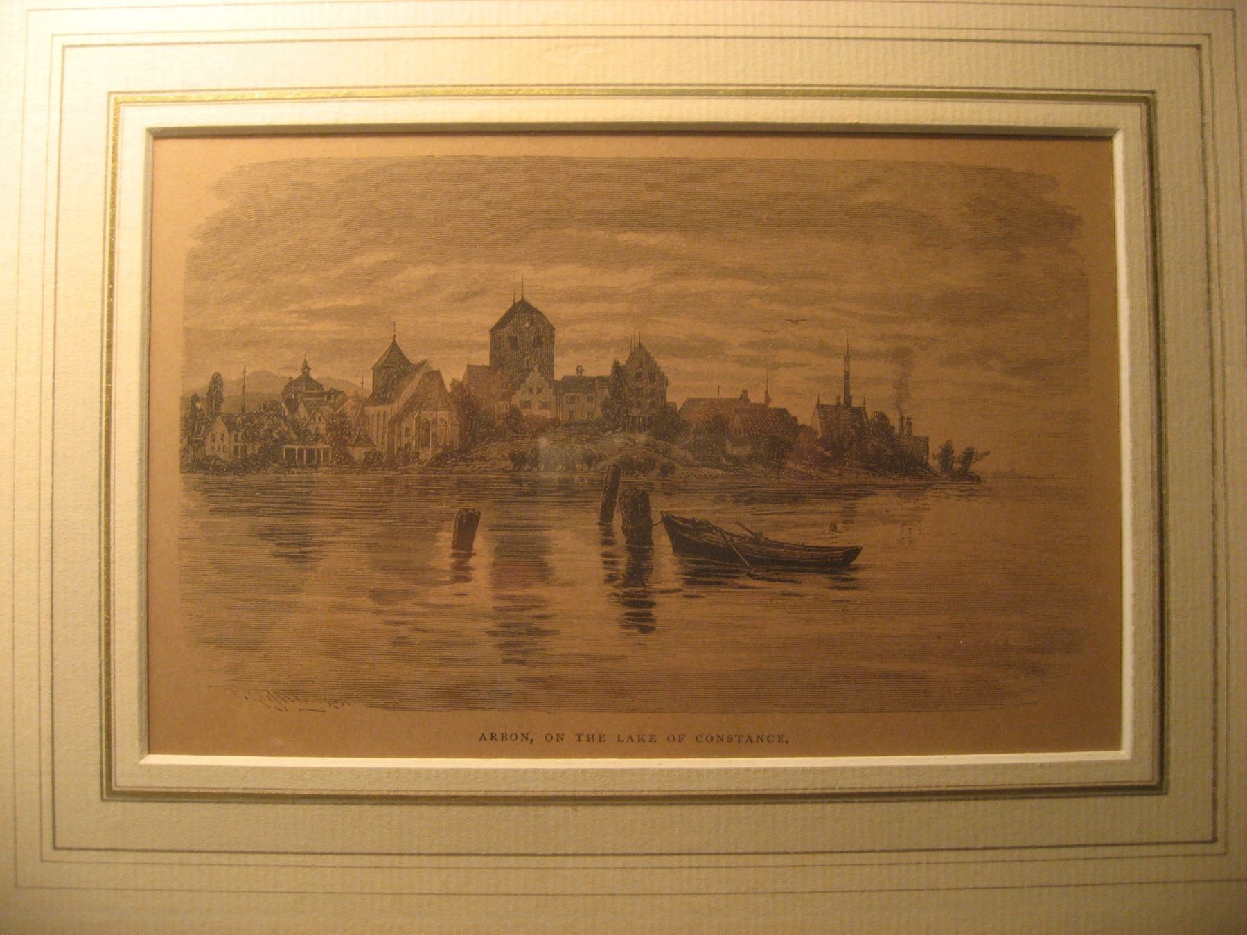 Incisioni: Holzstich "Arbon" um 1880 – Usato da winterthur venduto da Grami1 3