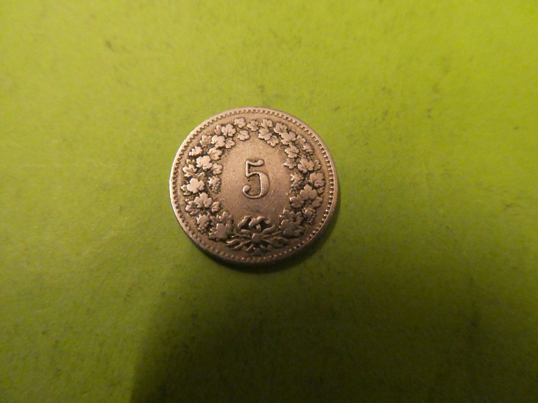Toutes les monnaies: Schweiz 1899, 5 Rappen – D'occasion à Hinterforst par Rohusri 1