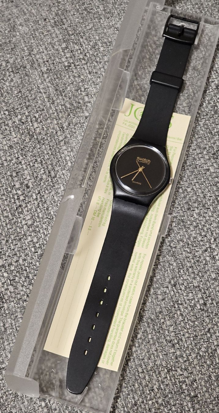 Swatch Orologi: Swatch GB101 Black Magic 1983 – Usato da Genève venduto da Fresko01 2
