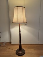 Vintage Stehlampe mit Stoffschirm