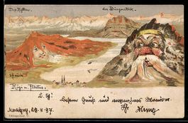 sign. E. Hansen / Emil Nolde: Rigi und P