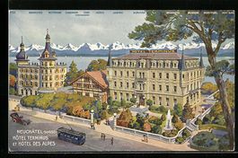 Neuchâtel, Hotel Terminus und Hotel des