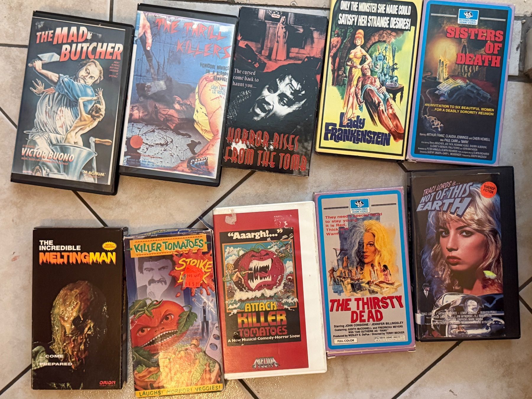 Tutti i VHS: 10 rare Horror and sci-fi American VHS – Usato da Minusio venduto da Vertigopop