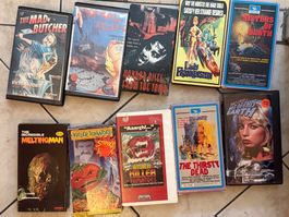 10 rare Horror and sci-fi American VHS