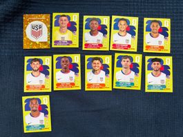 11 Panini Sammelbilder von USA