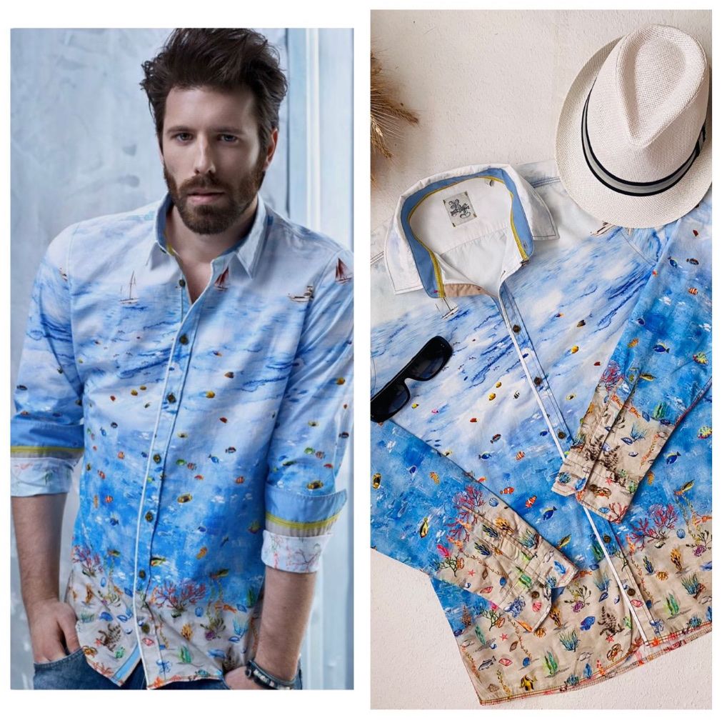 Camicie: RICH FRIDAY Hemd Gr.L/M NP 279 Fr – Usato da Affoltern am Albis venduto da Elenaki67 1