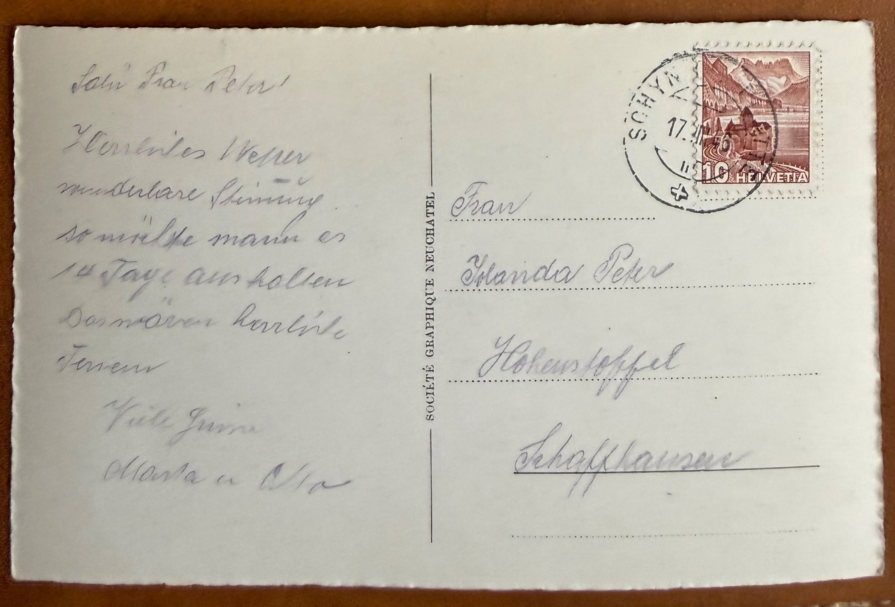 Cartes postales: Schynige Platte - Terrasse animation 1946 – D'occasion à Lutry par Ediego 2