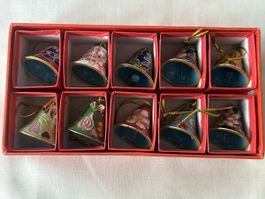 10er Set Weihnachtsglöckchen, Glockenbaumschmuck, Top! 