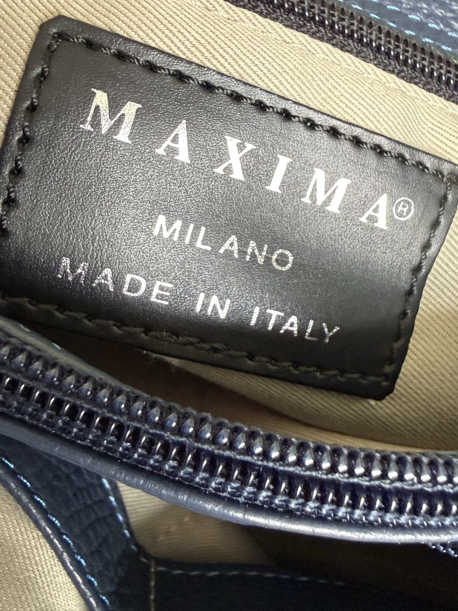Borse:  MAXIMA Milano Ledertasche, dunkelblau – Usato da Zürich venduto da Elena_8 6