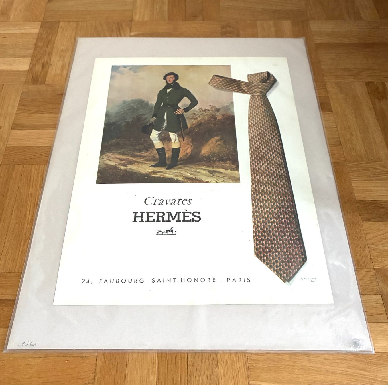 Foto & Immagini: Vintage HERMÈS Werbeposter 1961 "Cravates Hermès – Nuovo (secondo la descrizione) da Kloten venduto da Nephty 1