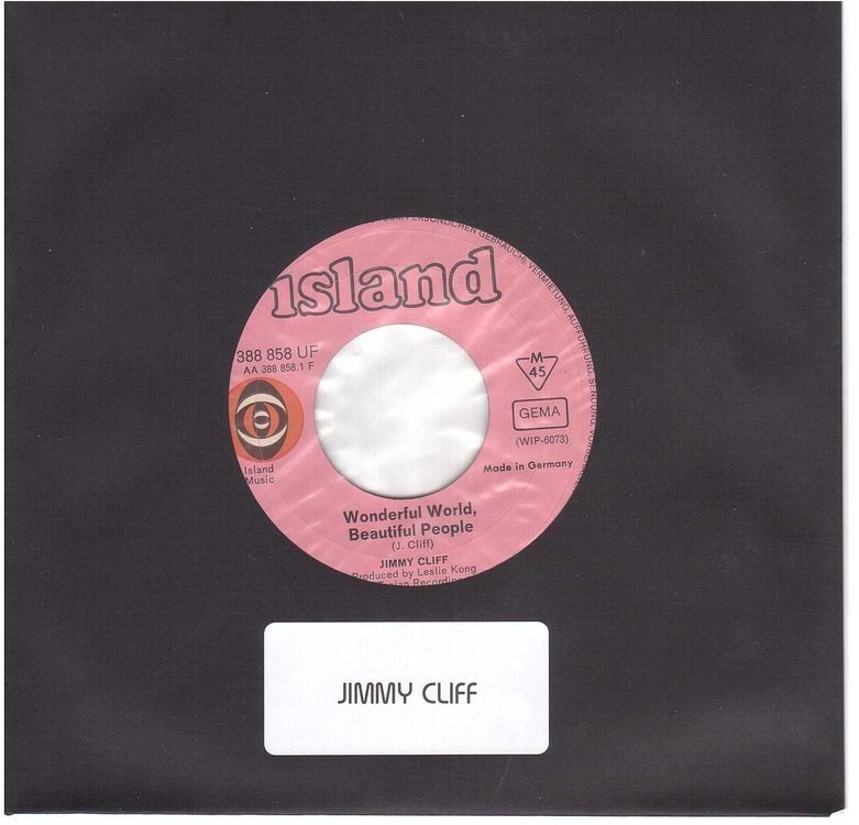 Dischi in vinile: Single7 Jimmy Cliff  --  Wonderful World – Usato da Rheinau venduto da thealbum