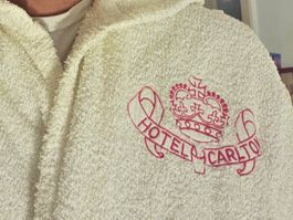 Peignoir Hôtel Carlton Cannes (vintage années 1980s)