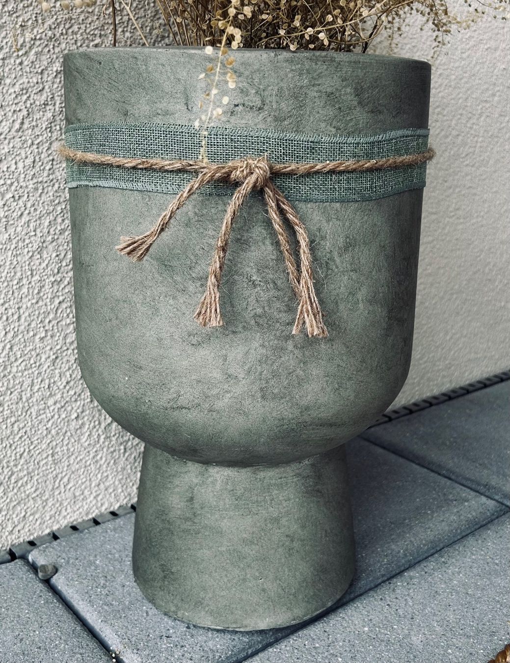 Vasi & Recipienti: Grosse, olivgrüne Bodenvase/Blumentopf – Usato da Diegten venduto da ste_pvd5 1