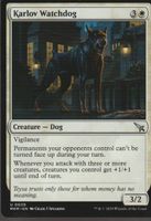 TCG Magic The Gathering MTG UK MKM 020 Karlov Watchdog