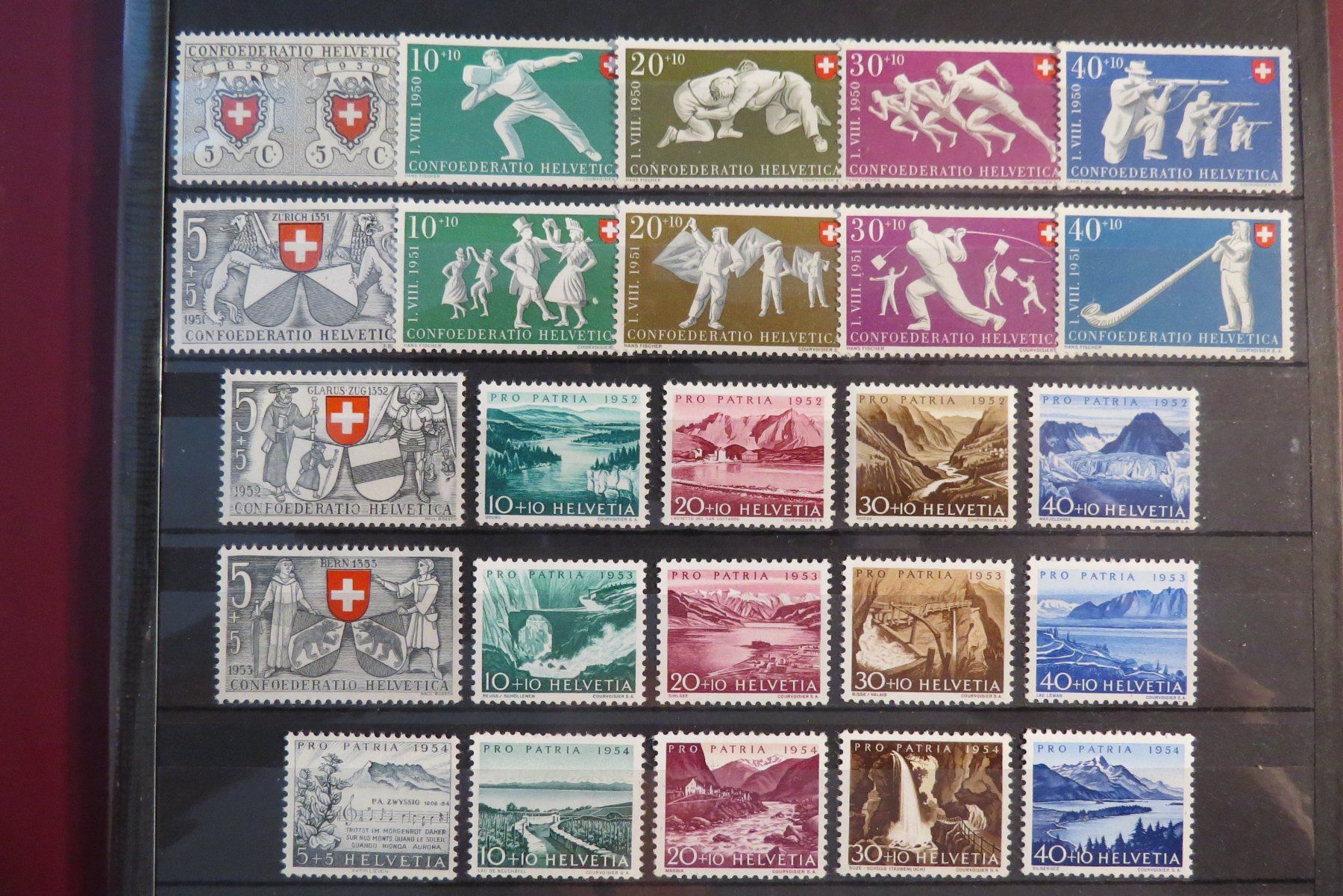 Tutti i francobolli: Sammlung Pro Patria 1938-1963 postfrisch ** kompett – Nuovo (secondo la descrizione) da Brunnen venduto da Kumari 6