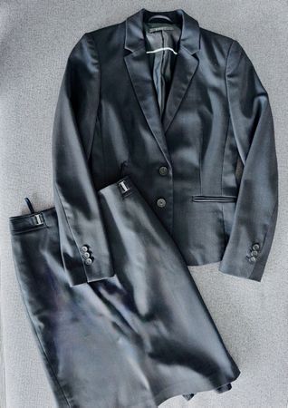 Anzug blau Esprit Blazer 34 / Rock 36