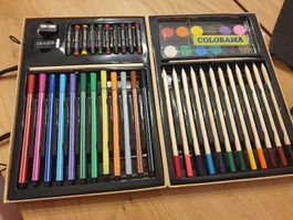 Malset Colorama Malstifte Wasserfarben Buntstifte neu