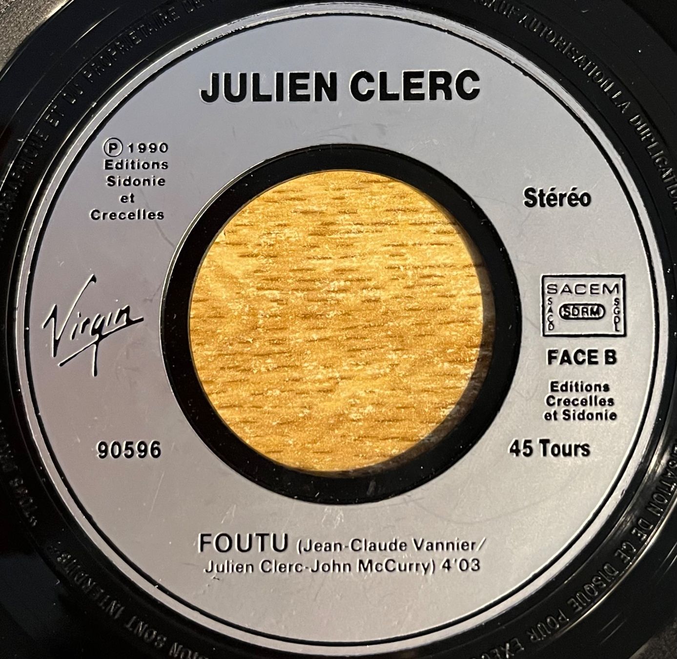 Vinyles: JULIEN CLERC - FILLE DU FEU – D'occasion à Bussigny par vinyl-pas-cher 3