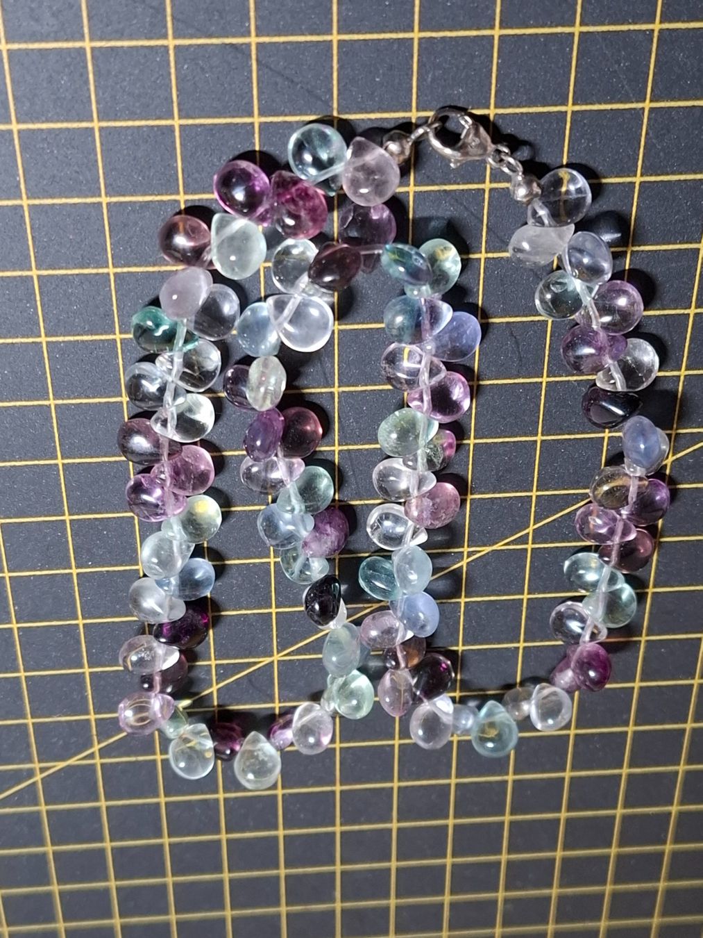 Catenine: Fluorit Kette Silber 925 – Nuovo (secondo la descrizione) da Zwieselberg venduto da Halifaxmendusli 6