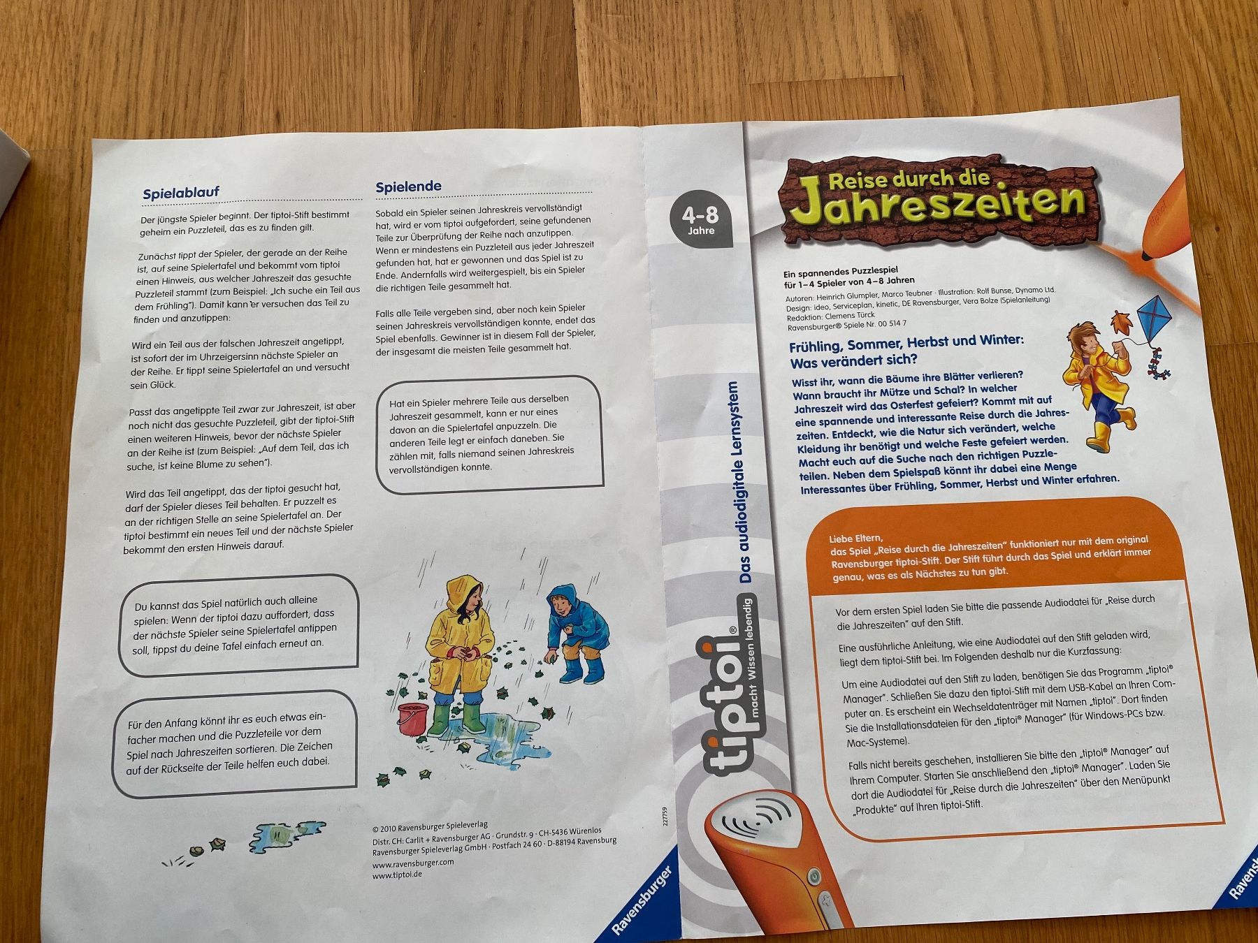 Tiptoi Spiele: Tiptoi: Reise durch die Jahreszeiten – Gebraucht aus Riedholz von emm_22qn 4