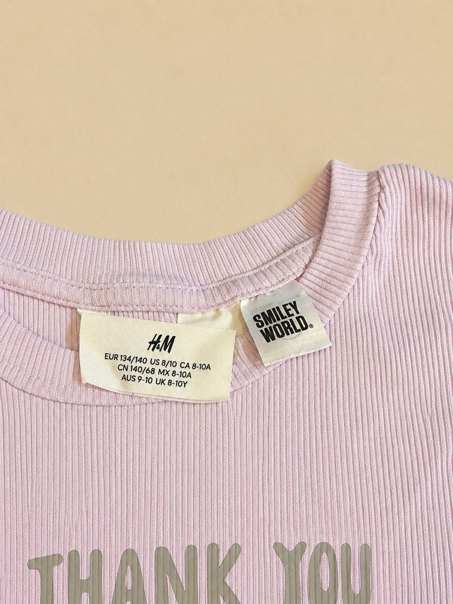 H&M Blusen, T-Shirts & Tops: T-SHIRT VIOLET H&M SMILEY WORLD – Neu (gemäss Beschreibung) aus Lausanne von mar_6snp 2