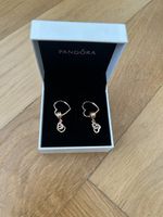 Pandora Ohrringe Herz-Design mit Steinen in Box gebraucht