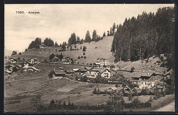 Cartoline postali: AK Arveyes, Ortspartie, 1926 – Usato da Berlin venduto da bartko-reher