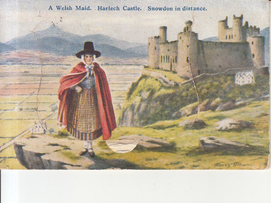 Cartoline postali: GB Barmouth Halch Castle mit Leporello, 1936 – Usato da Bürglen TG venduto da StampGraf