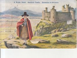 GB Barmouth Halch Castle mit Leporello, 1936