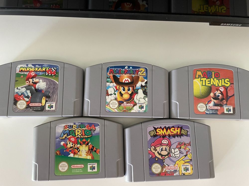Nintendo 64 Mario Games (Gebraucht) in Wetzikon für CHF 199 – mit ...