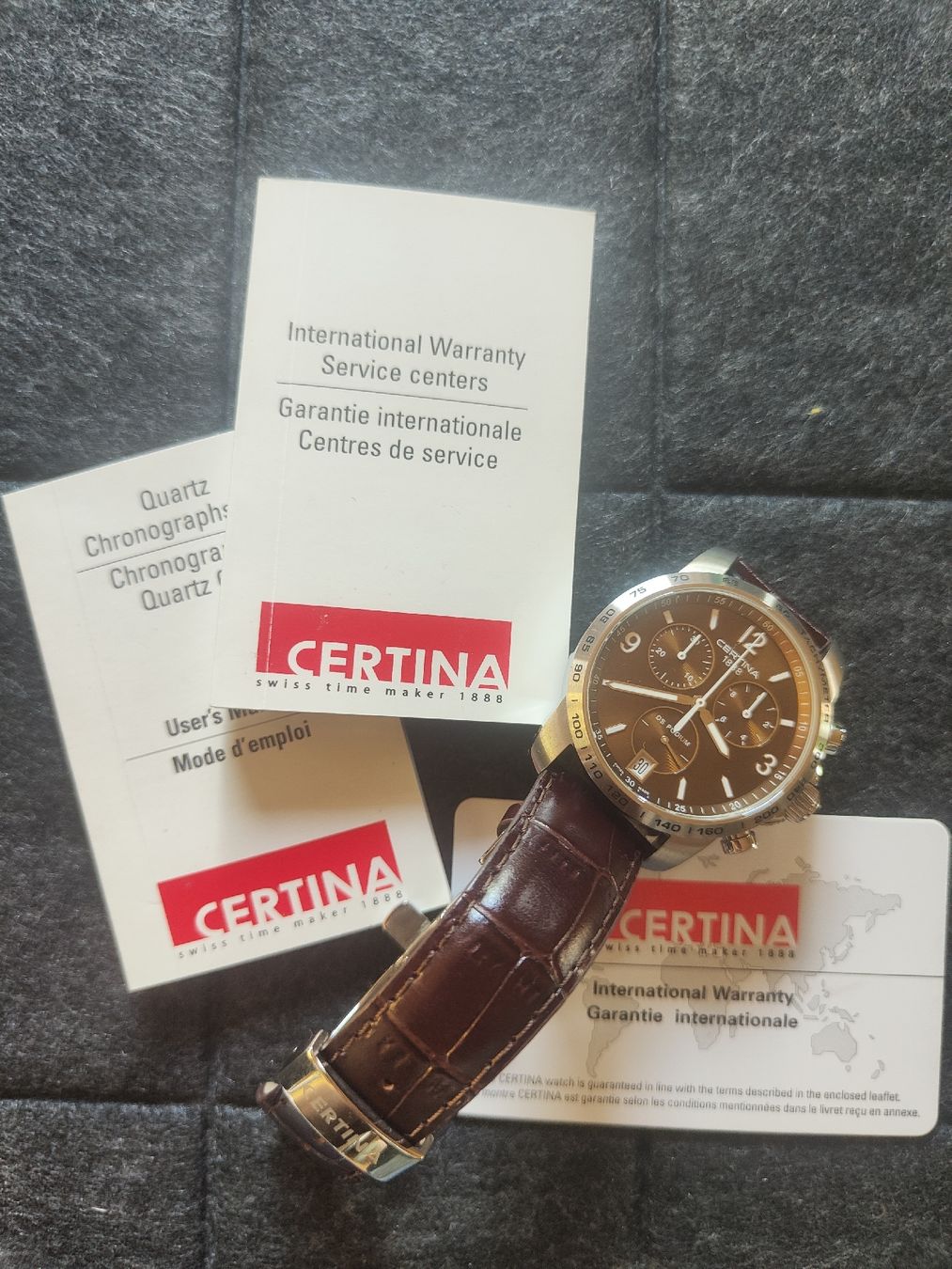 Certina Orologi: Certina DS Podium Chronograph, Lederarmband – Usato da Küssnacht am Rigi venduto da Hannibal06