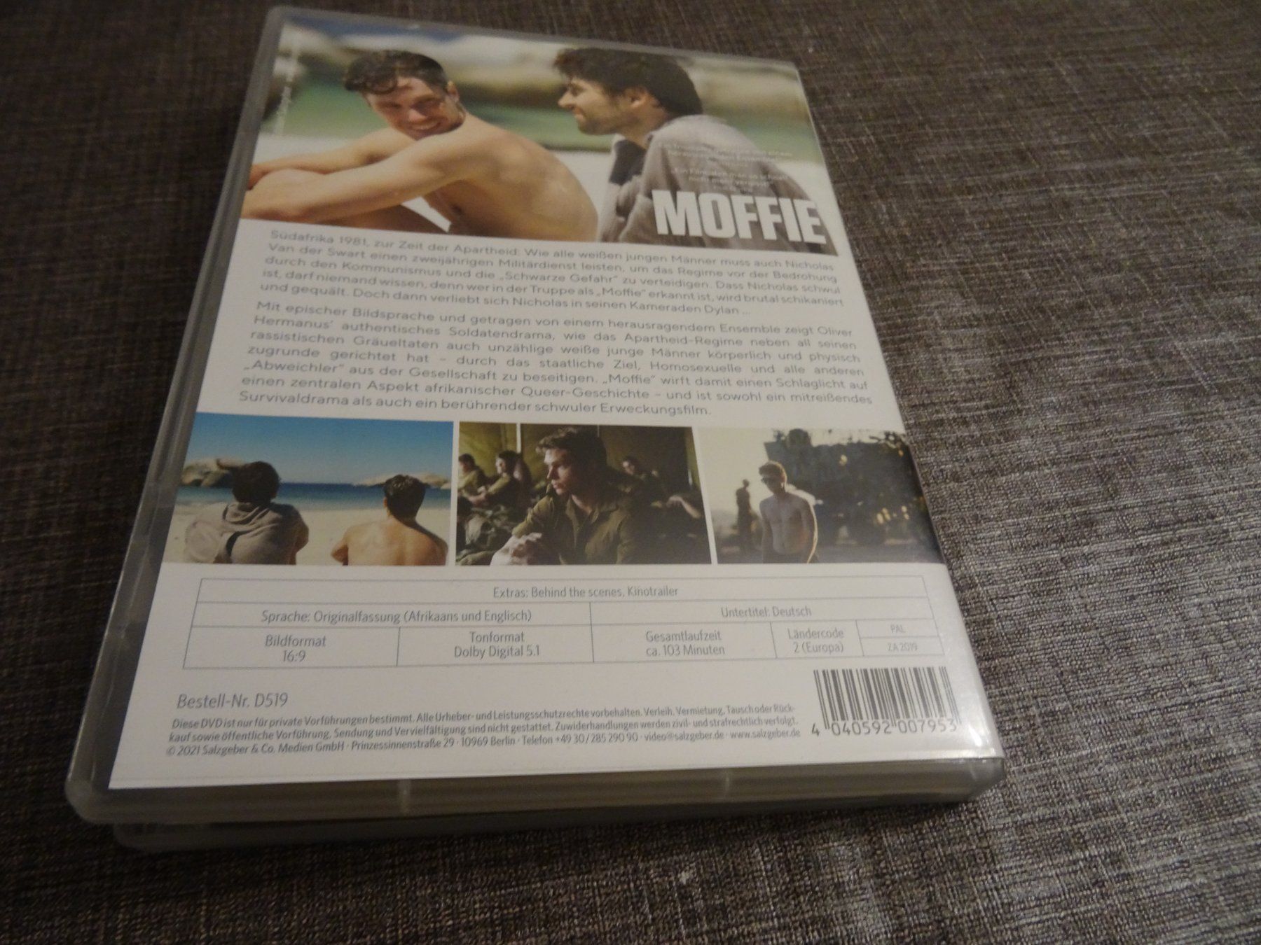 Alle DVDs: DVD Film MOFFIE – Gebraucht aus Olten von Disc-Verkauf 2