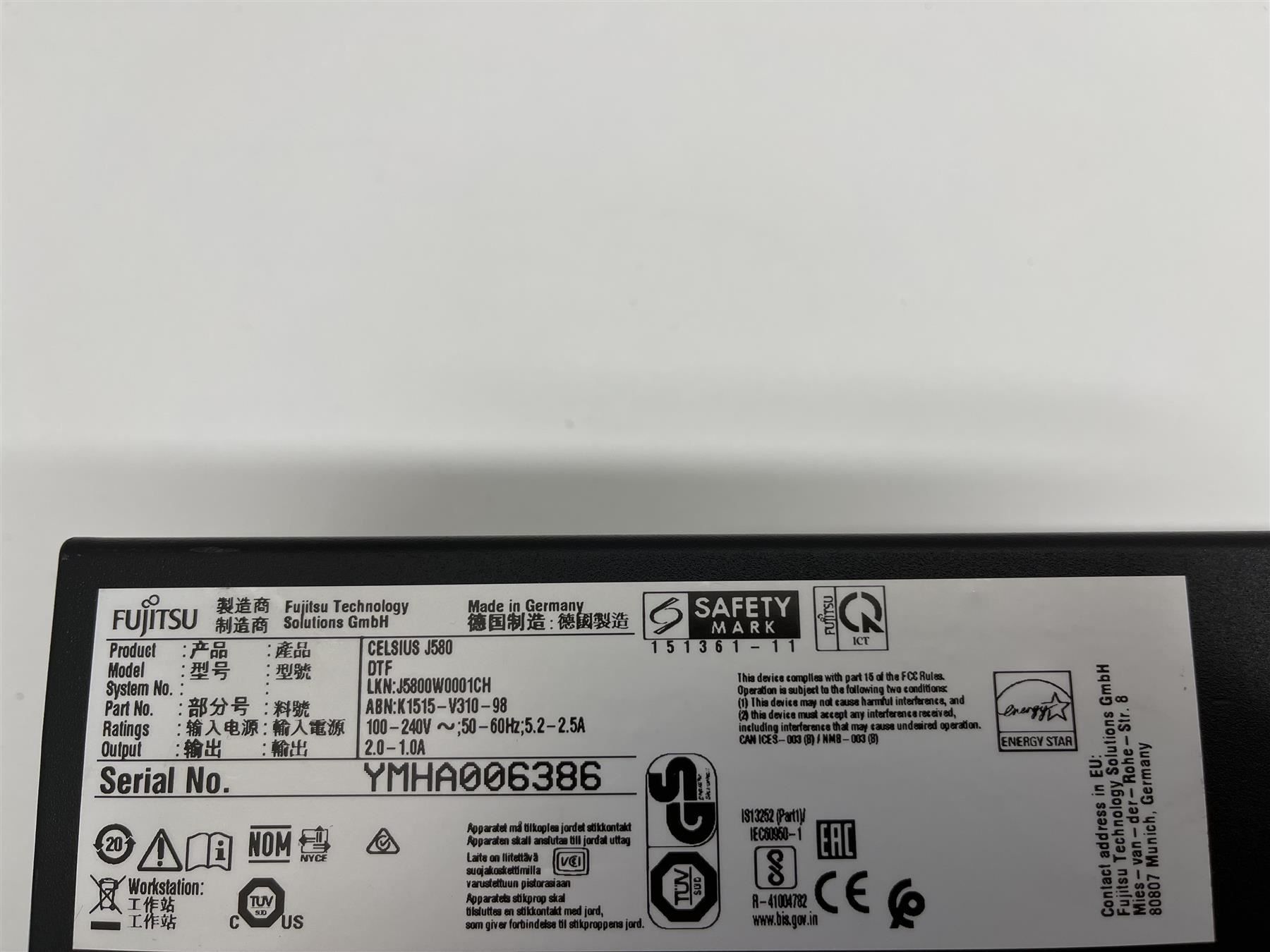 Fujitsu PC: Fujitsu Celsius J580 Betriebsbereit! – Usato da Niederdorf venduto da LeptonAG 3