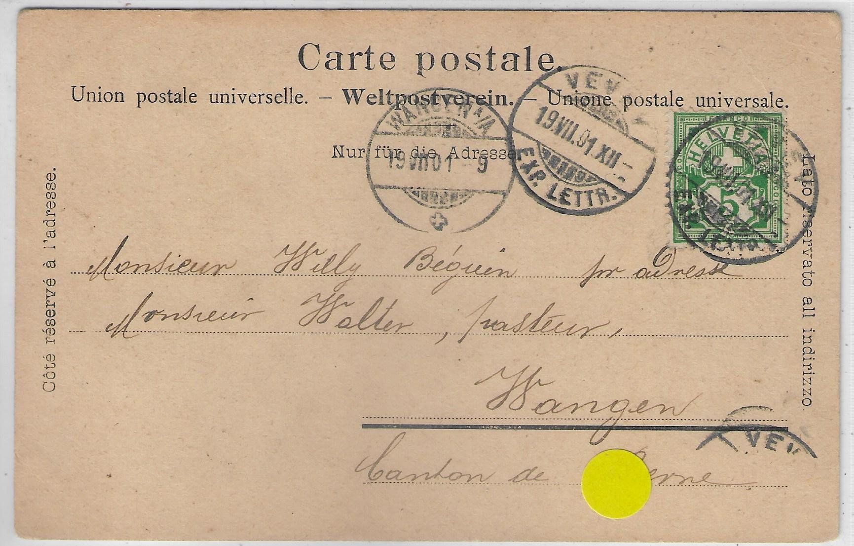 Ansichtskarten: Costumes Suisses - Vaud - Litho - Schweizer Trachten – Gebraucht aus Ettingen von Kartenplanet 1