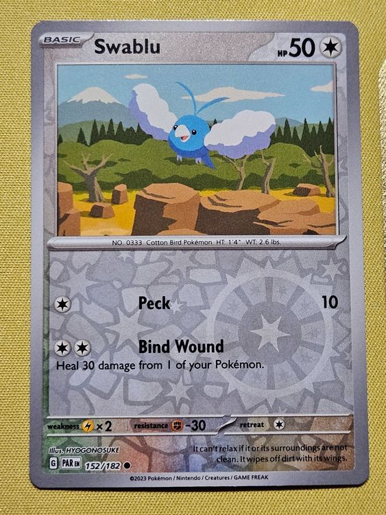 Pokémon Paradox Rift - Swablu 213/182 ( EN ) ab 1Fr!! (Neu (gemäss