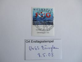 Voll Ort Ersttagsstempel 6463 Bürglen UR