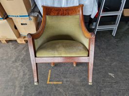 Sessel  antik Single arm chair  gondole empire fauteuil