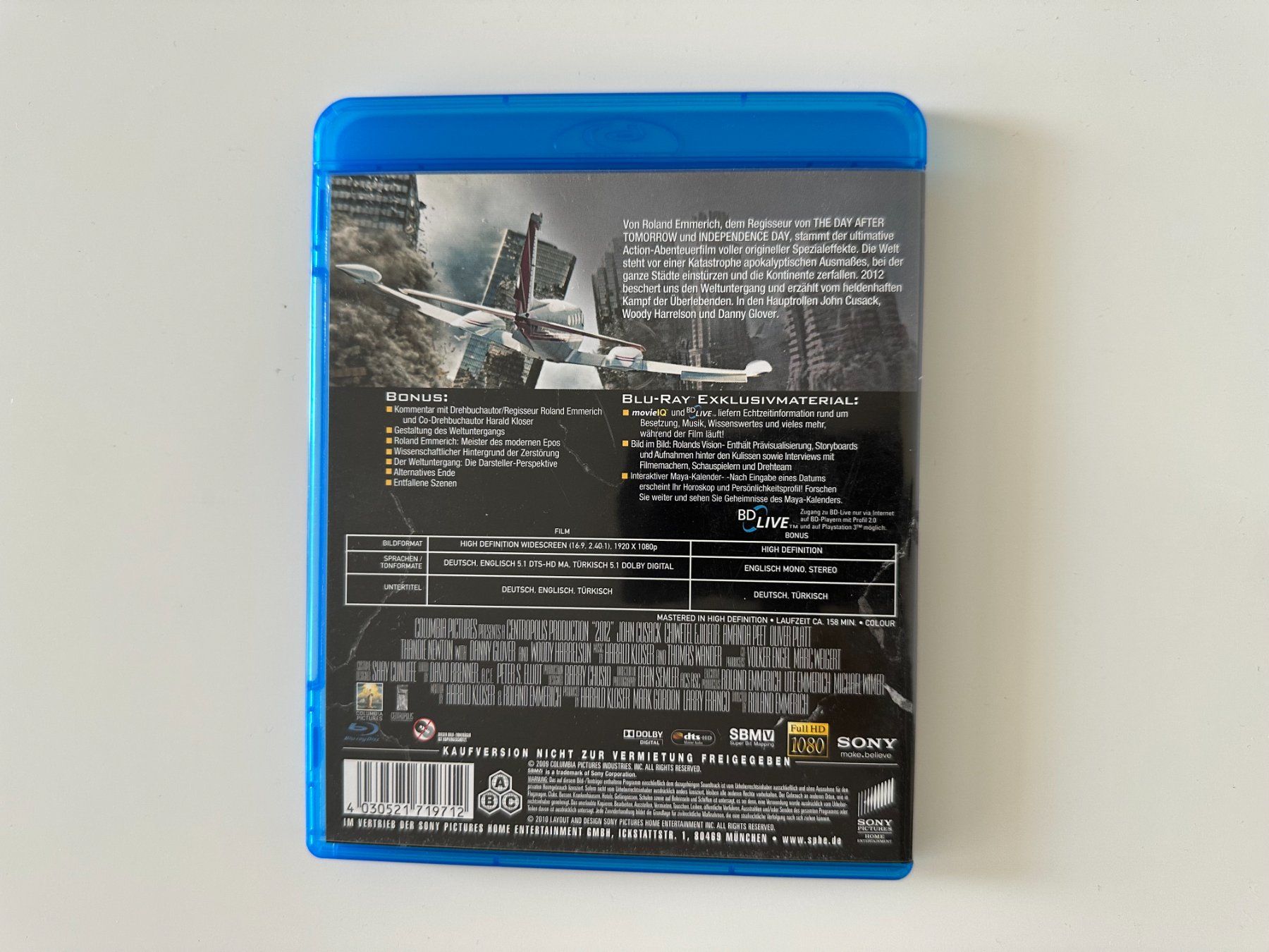 Tous les DVDs: 2012 Blu-ray – Neuf (Voir description) à Couvet par Aura_aura 2