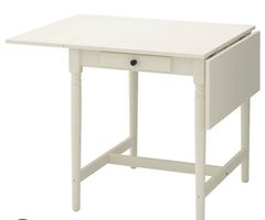 IKEA INGATORP Esstisch klappbar (weiss)  gebraucht