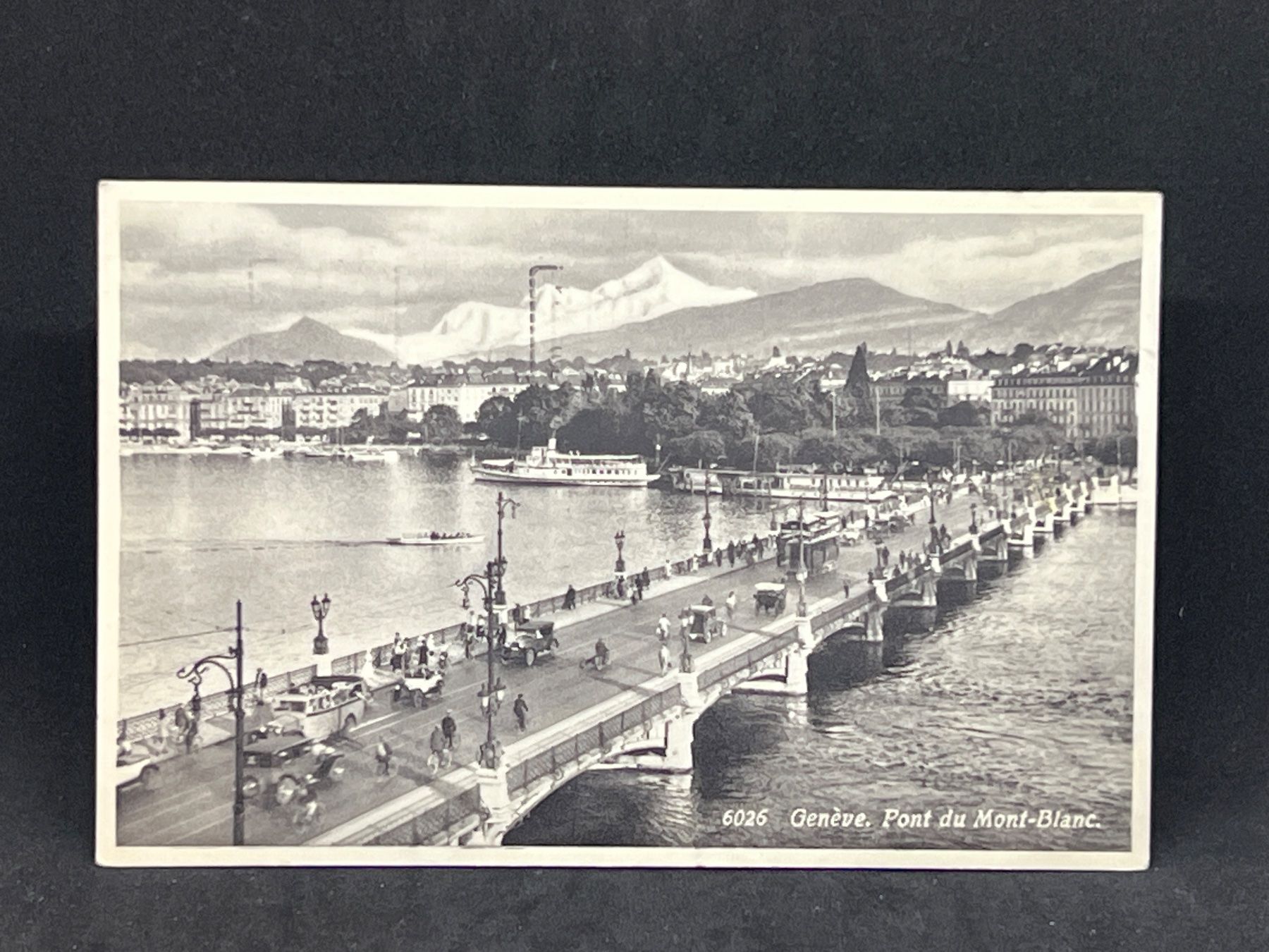 Ansichtskarten: Genève. Point du Mont-Blanc – Gebraucht aus Widnau von Brusi9