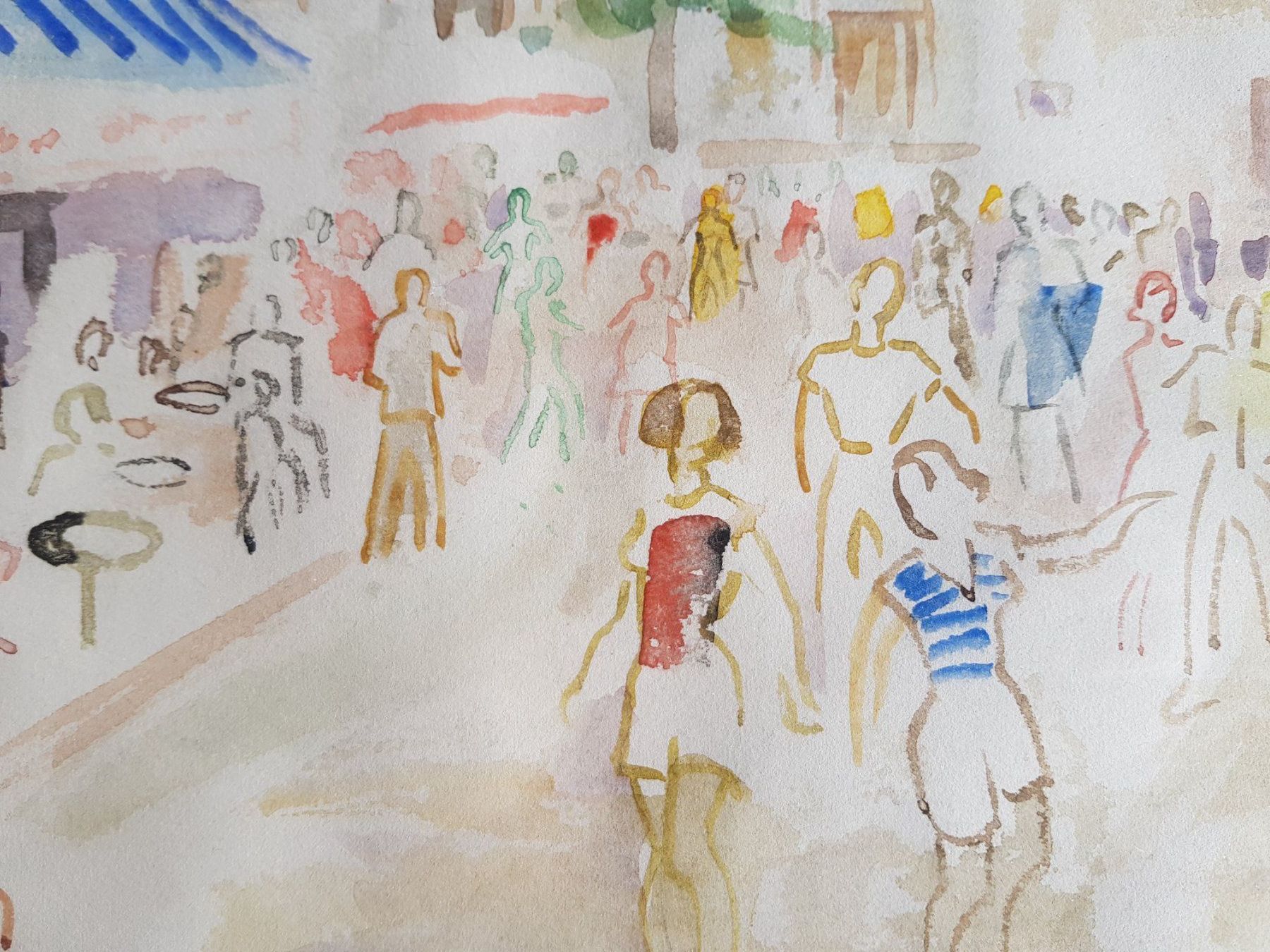 Dipinti: Gemälde Bild Aquarell Francis Pasquier 1901-1969 – Usato da Walterswil BE venduto da Lonitti 5